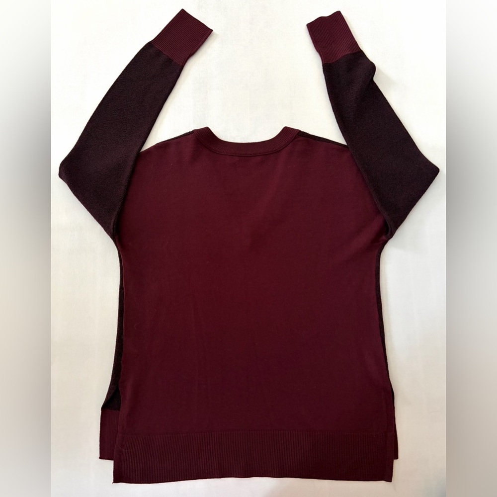 rag & bone taylor v-neck fine merino wool sweater Burgundy size Small - Picture 15 of 15